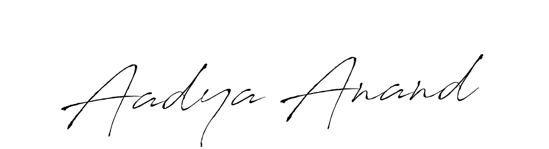 Aadya Anand stylish signature style. Best Handwritten Sign (Antro_Vectra) for my name. Handwritten Signature Collection Ideas for my name Aadya Anand. Aadya Anand signature style 6 images and pictures png