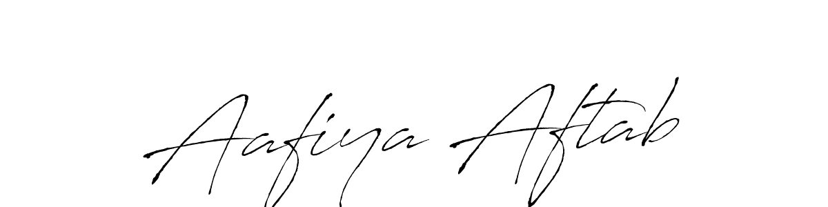 Design your own signature with our free online signature maker. With this signature software, you can create a handwritten (Antro_Vectra) signature for name Aafiya Aftab. Aafiya Aftab signature style 6 images and pictures png