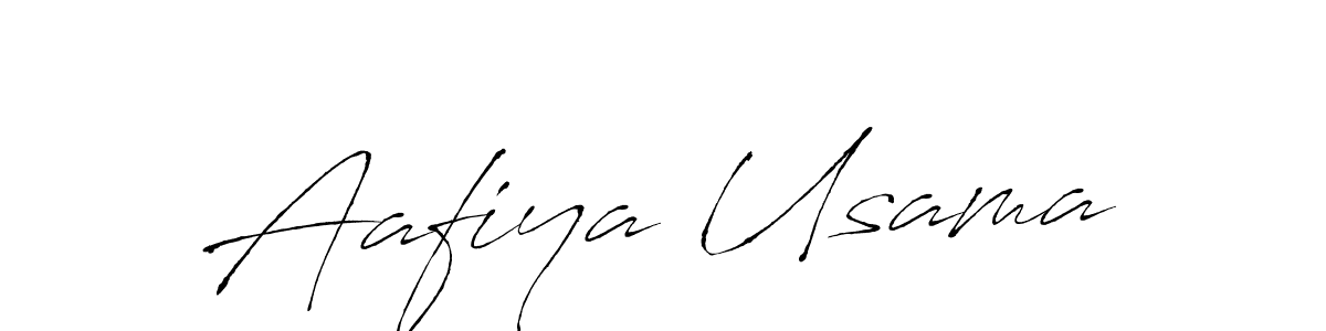 Use a signature maker to create a handwritten signature online. With this signature software, you can design (Antro_Vectra) your own signature for name Aafiya Usama. Aafiya Usama signature style 6 images and pictures png