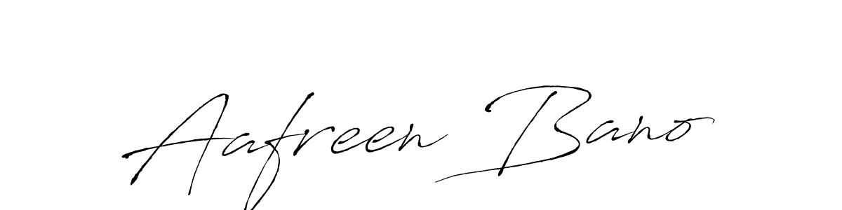 Design your own signature with our free online signature maker. With this signature software, you can create a handwritten (Antro_Vectra) signature for name Aafreen Bano. Aafreen Bano signature style 6 images and pictures png