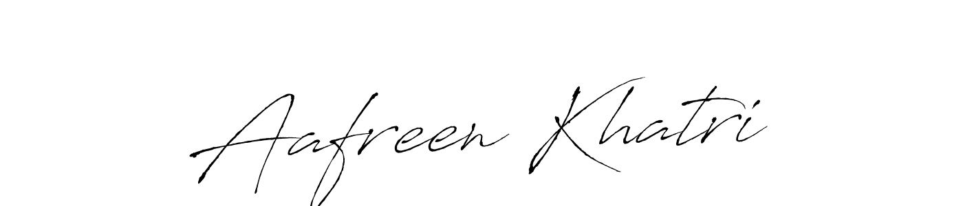 Aafreen Khatri stylish signature style. Best Handwritten Sign (Antro_Vectra) for my name. Handwritten Signature Collection Ideas for my name Aafreen Khatri. Aafreen Khatri signature style 6 images and pictures png