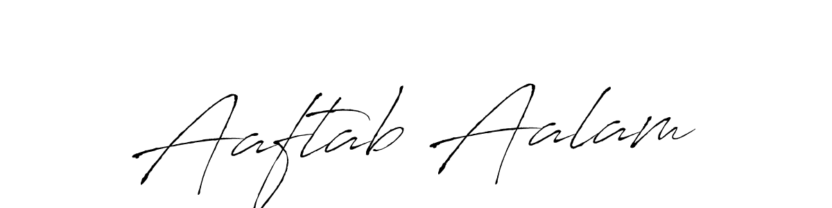 Make a beautiful signature design for name Aaftab Aalam. With this signature (Antro_Vectra) style, you can create a handwritten signature for free. Aaftab Aalam signature style 6 images and pictures png