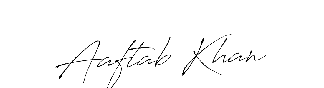 How to make Aaftab Khan signature? Antro_Vectra is a professional autograph style. Create handwritten signature for Aaftab Khan name. Aaftab Khan signature style 6 images and pictures png