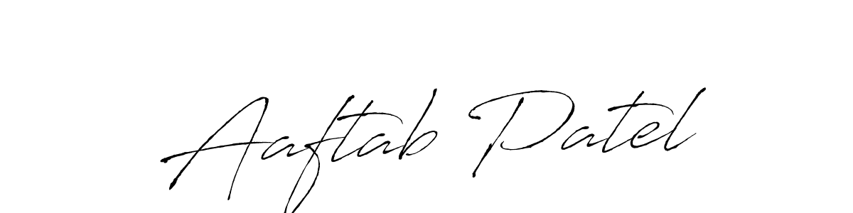 The best way (Antro_Vectra) to make a short signature is to pick only two or three words in your name. The name Aaftab Patel include a total of six letters. For converting this name. Aaftab Patel signature style 6 images and pictures png
