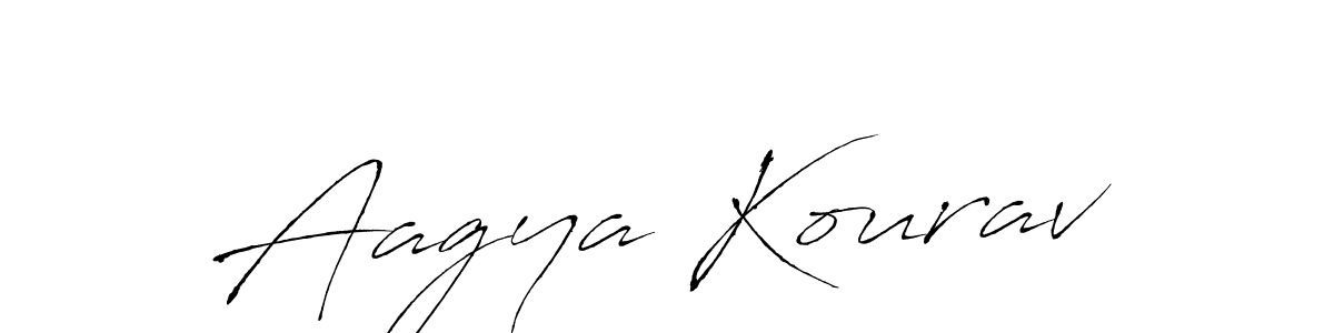 Make a beautiful signature design for name Aagya Kourav. With this signature (Antro_Vectra) style, you can create a handwritten signature for free. Aagya Kourav signature style 6 images and pictures png