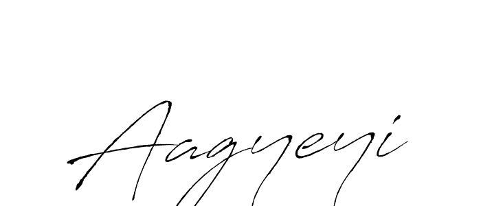 How to make Aagyeyi name signature. Use Antro_Vectra style for creating short signs online. This is the latest handwritten sign. Aagyeyi signature style 6 images and pictures png