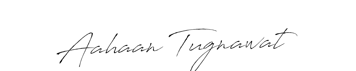 You should practise on your own different ways (Antro_Vectra) to write your name (Aahaan Tugnawat) in signature. don't let someone else do it for you. Aahaan Tugnawat signature style 6 images and pictures png