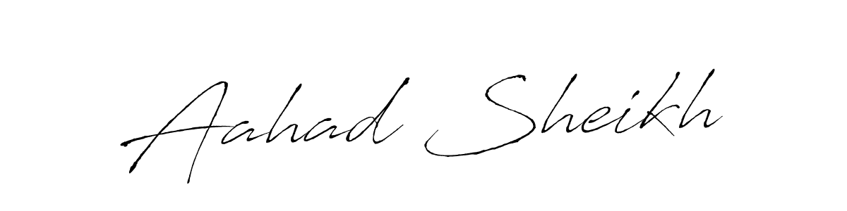 Aahad Sheikh stylish signature style. Best Handwritten Sign (Antro_Vectra) for my name. Handwritten Signature Collection Ideas for my name Aahad Sheikh. Aahad Sheikh signature style 6 images and pictures png