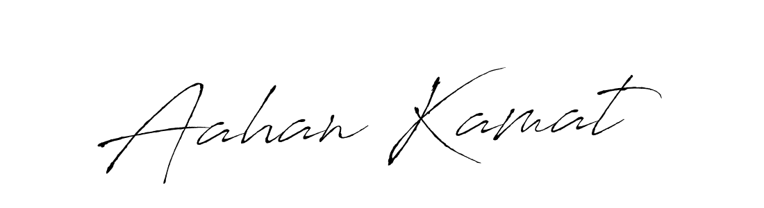 You should practise on your own different ways (Antro_Vectra) to write your name (Aahan Kamat) in signature. don't let someone else do it for you. Aahan Kamat signature style 6 images and pictures png