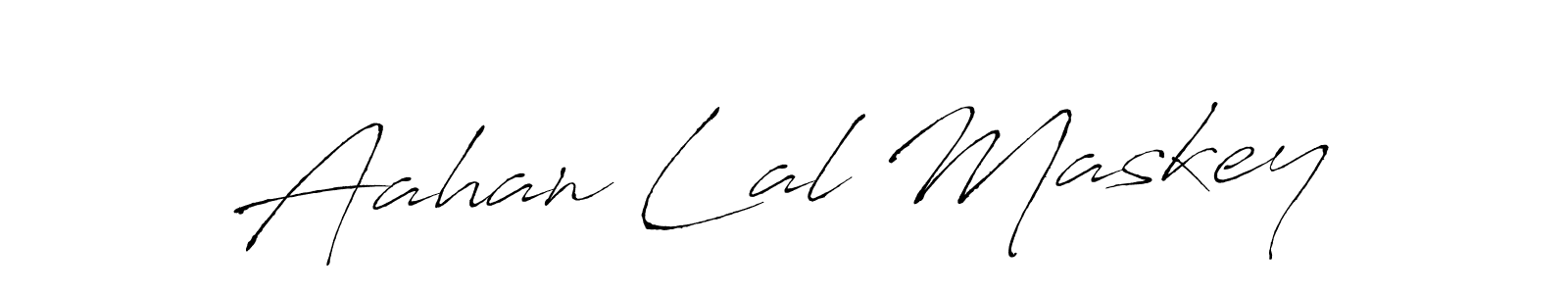 Aahan Lal Maskey stylish signature style. Best Handwritten Sign (Antro_Vectra) for my name. Handwritten Signature Collection Ideas for my name Aahan Lal Maskey. Aahan Lal Maskey signature style 6 images and pictures png