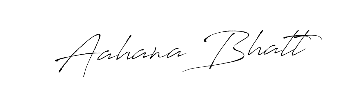 Design your own signature with our free online signature maker. With this signature software, you can create a handwritten (Antro_Vectra) signature for name Aahana Bhatt. Aahana Bhatt signature style 6 images and pictures png