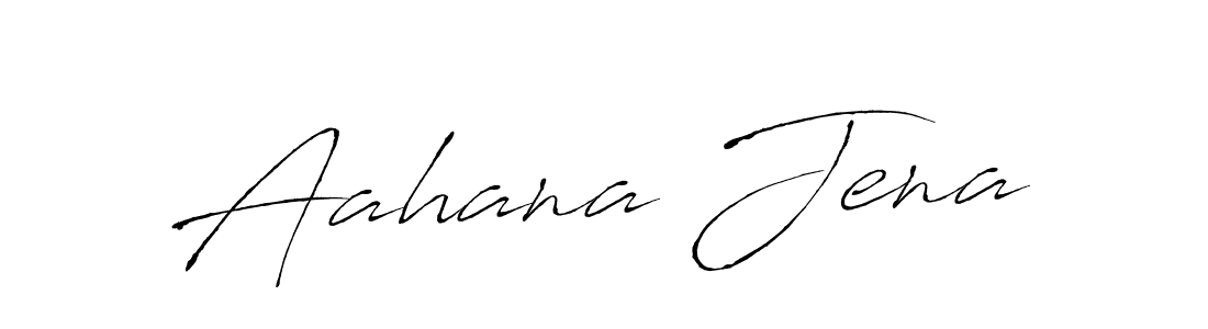 How to make Aahana Jena name signature. Use Antro_Vectra style for creating short signs online. This is the latest handwritten sign. Aahana Jena signature style 6 images and pictures png