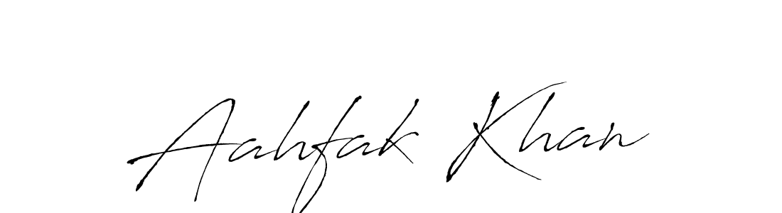 Antro_Vectra is a professional signature style that is perfect for those who want to add a touch of class to their signature. It is also a great choice for those who want to make their signature more unique. Get Aahfak Khan name to fancy signature for free. Aahfak Khan signature style 6 images and pictures png