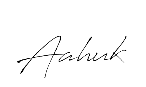 Make a beautiful signature design for name Aahuk. With this signature (Antro_Vectra) style, you can create a handwritten signature for free. Aahuk signature style 6 images and pictures png