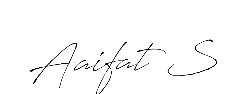 How to make Aaifat S signature? Antro_Vectra is a professional autograph style. Create handwritten signature for Aaifat S name. Aaifat S signature style 6 images and pictures png