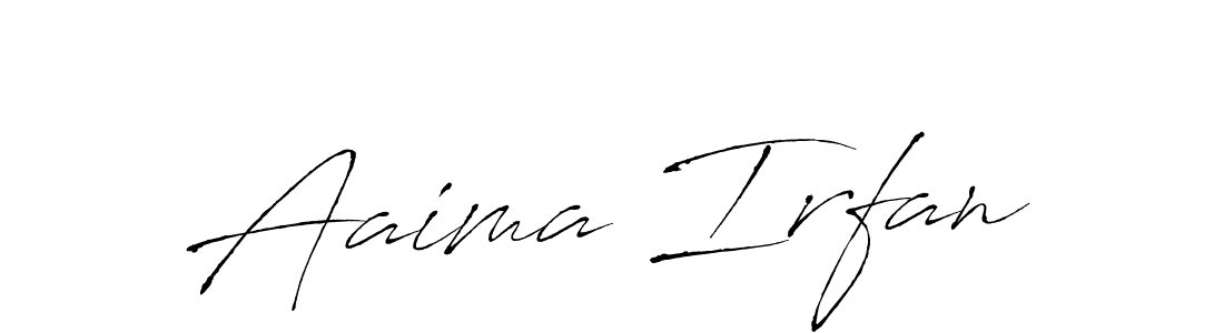 Make a beautiful signature design for name Aaima Irfan. Use this online signature maker to create a handwritten signature for free. Aaima Irfan signature style 6 images and pictures png