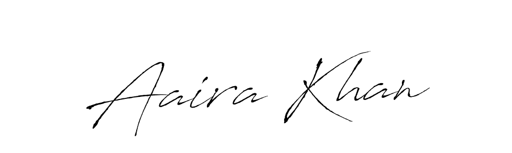 The best way (Antro_Vectra) to make a short signature is to pick only two or three words in your name. The name Aaira Khan include a total of six letters. For converting this name. Aaira Khan signature style 6 images and pictures png