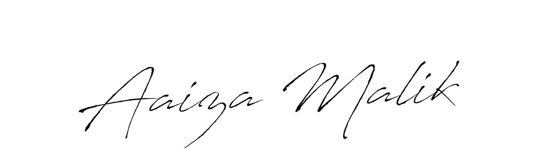 Design your own signature with our free online signature maker. With this signature software, you can create a handwritten (Antro_Vectra) signature for name Aaiza Malik. Aaiza Malik signature style 6 images and pictures png