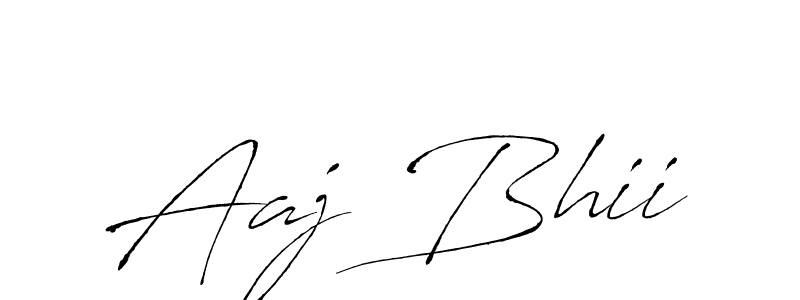 Also we have Aaj Bhii name is the best signature style. Create professional handwritten signature collection using Antro_Vectra autograph style. Aaj Bhii signature style 6 images and pictures png