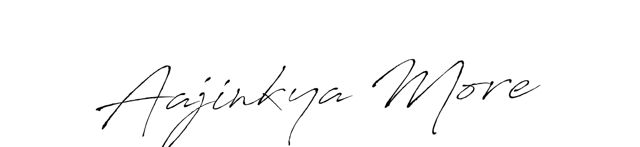 if you are searching for the best signature style for your name Aajinkya More. so please give up your signature search. here we have designed multiple signature styles  using Antro_Vectra. Aajinkya More signature style 6 images and pictures png