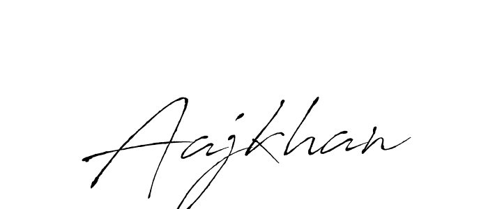 Make a beautiful signature design for name Aajkhan. With this signature (Antro_Vectra) style, you can create a handwritten signature for free. Aajkhan signature style 6 images and pictures png