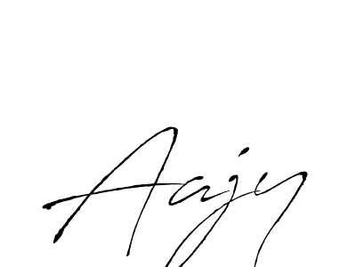 Make a beautiful signature design for name Aajy. With this signature (Antro_Vectra) style, you can create a handwritten signature for free. Aajy signature style 6 images and pictures png