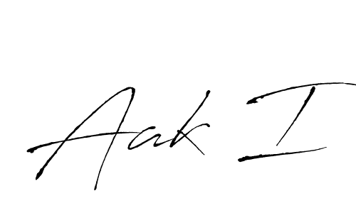 Create a beautiful signature design for name Aak I. With this signature (Antro_Vectra) fonts, you can make a handwritten signature for free. Aak I signature style 6 images and pictures png
