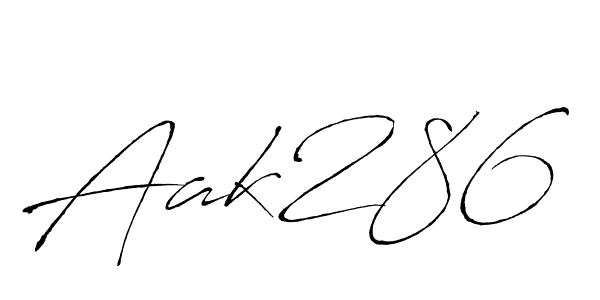Once you've used our free online signature maker to create your best signature Antro_Vectra style, it's time to enjoy all of the benefits that Aak286 name signing documents. Aak286 signature style 6 images and pictures png