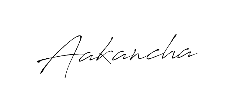 How to make Aakancha signature? Antro_Vectra is a professional autograph style. Create handwritten signature for Aakancha name. Aakancha signature style 6 images and pictures png