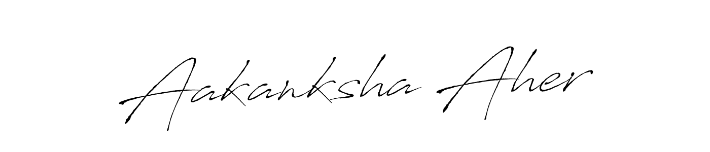 Make a beautiful signature design for name Aakanksha Aher. Use this online signature maker to create a handwritten signature for free. Aakanksha Aher signature style 6 images and pictures png