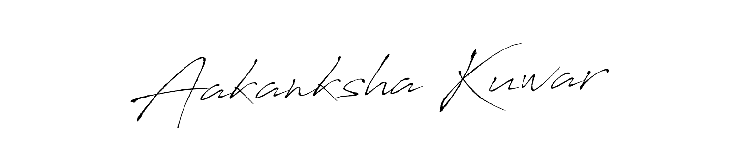 Also we have Aakanksha Kuwar name is the best signature style. Create professional handwritten signature collection using Antro_Vectra autograph style. Aakanksha Kuwar signature style 6 images and pictures png