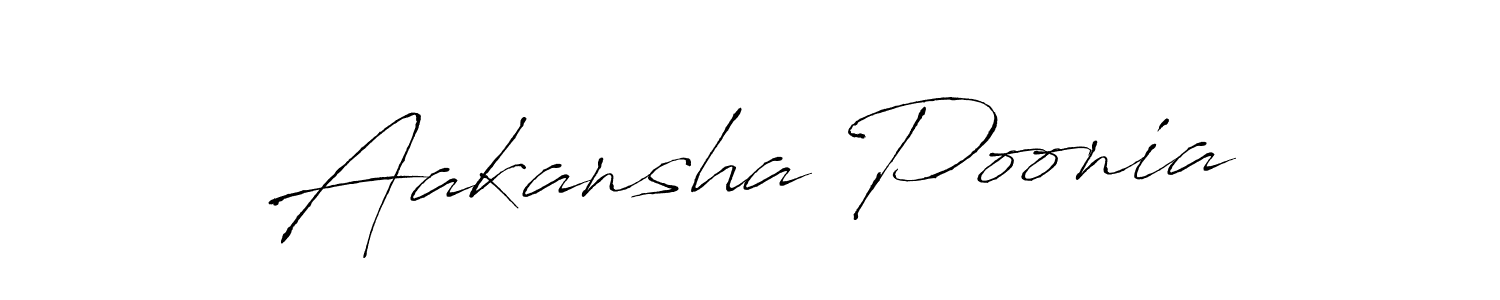 Antro_Vectra is a professional signature style that is perfect for those who want to add a touch of class to their signature. It is also a great choice for those who want to make their signature more unique. Get Aakansha Poonia name to fancy signature for free. Aakansha Poonia signature style 6 images and pictures png