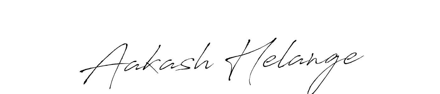 This is the best signature style for the Aakash Helange name. Also you like these signature font (Antro_Vectra). Mix name signature. Aakash Helange signature style 6 images and pictures png