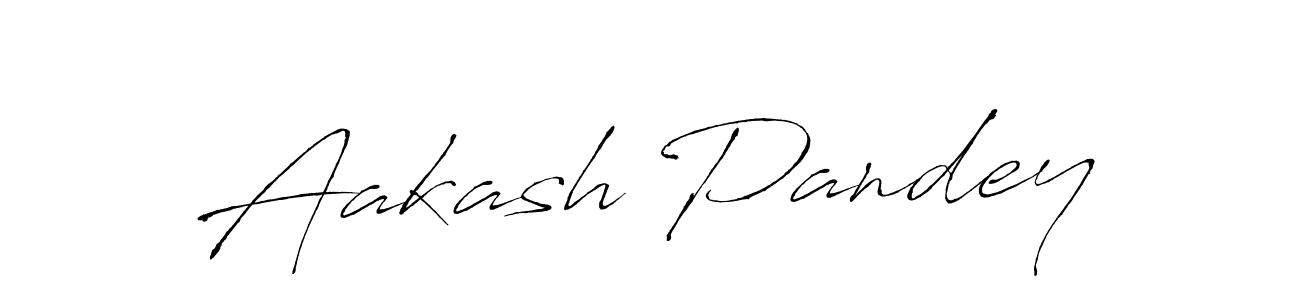 Aakash Pandey stylish signature style. Best Handwritten Sign (Antro_Vectra) for my name. Handwritten Signature Collection Ideas for my name Aakash Pandey. Aakash Pandey signature style 6 images and pictures png