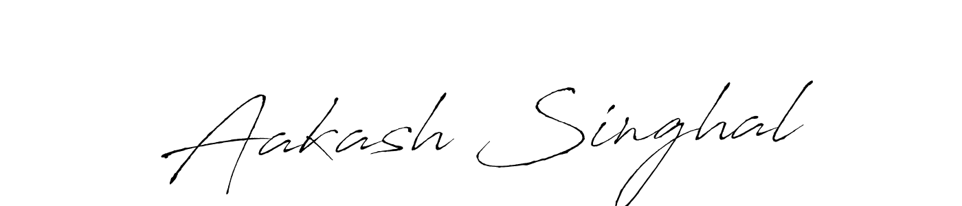 Aakash Singhal stylish signature style. Best Handwritten Sign (Antro_Vectra) for my name. Handwritten Signature Collection Ideas for my name Aakash Singhal. Aakash Singhal signature style 6 images and pictures png