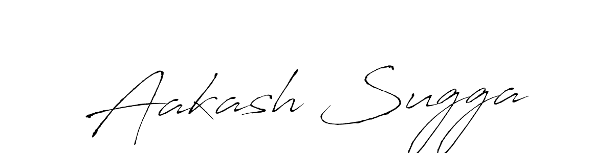 The best way (Antro_Vectra) to make a short signature is to pick only two or three words in your name. The name Aakash Sugga include a total of six letters. For converting this name. Aakash Sugga signature style 6 images and pictures png