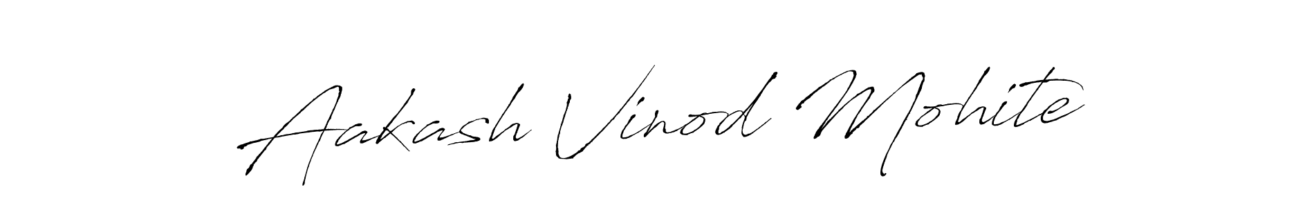Make a beautiful signature design for name Aakash Vinod Mohite. With this signature (Antro_Vectra) style, you can create a handwritten signature for free. Aakash Vinod Mohite signature style 6 images and pictures png