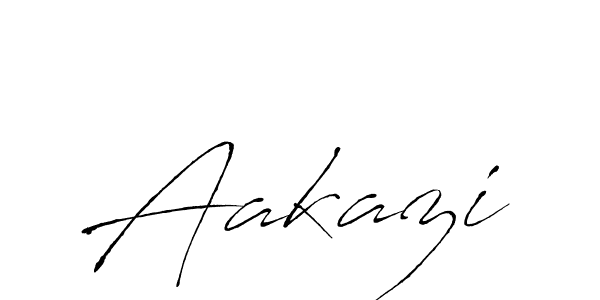 How to make Aakazi signature? Antro_Vectra is a professional autograph style. Create handwritten signature for Aakazi name. Aakazi signature style 6 images and pictures png
