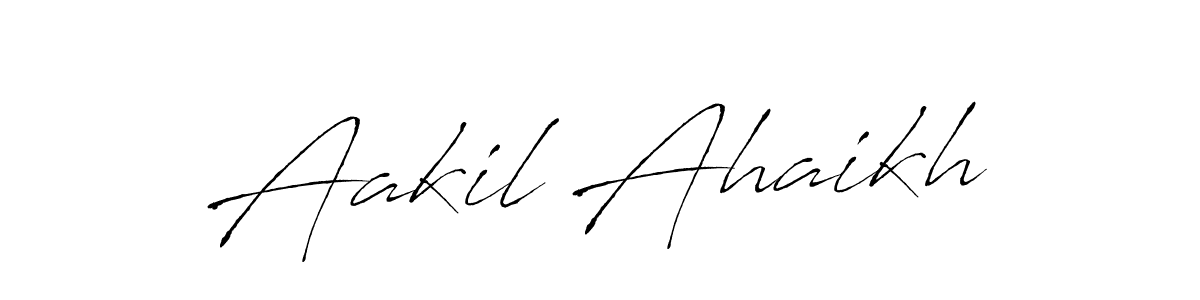 Create a beautiful signature design for name Aakil Ahaikh. With this signature (Antro_Vectra) fonts, you can make a handwritten signature for free. Aakil Ahaikh signature style 6 images and pictures png