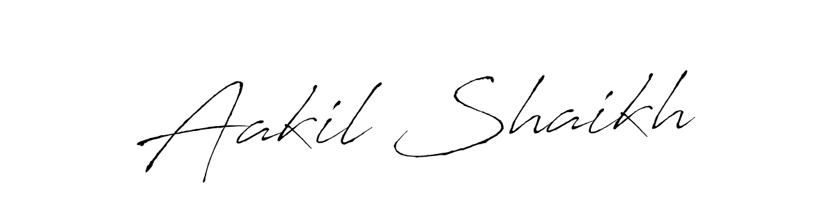 This is the best signature style for the Aakil Shaikh name. Also you like these signature font (Antro_Vectra). Mix name signature. Aakil Shaikh signature style 6 images and pictures png