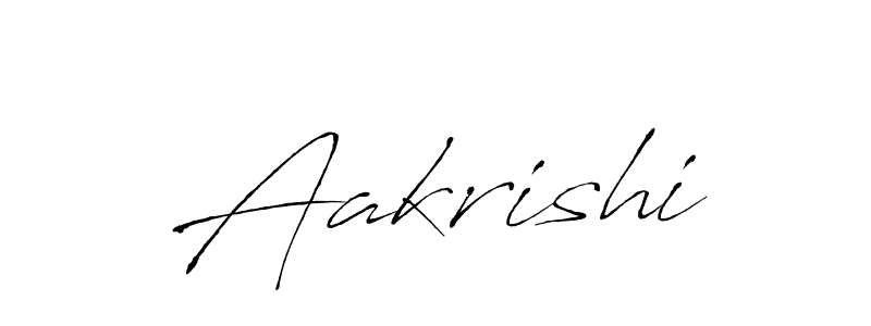 Design your own signature with our free online signature maker. With this signature software, you can create a handwritten (Antro_Vectra) signature for name Aakrishi. Aakrishi signature style 6 images and pictures png