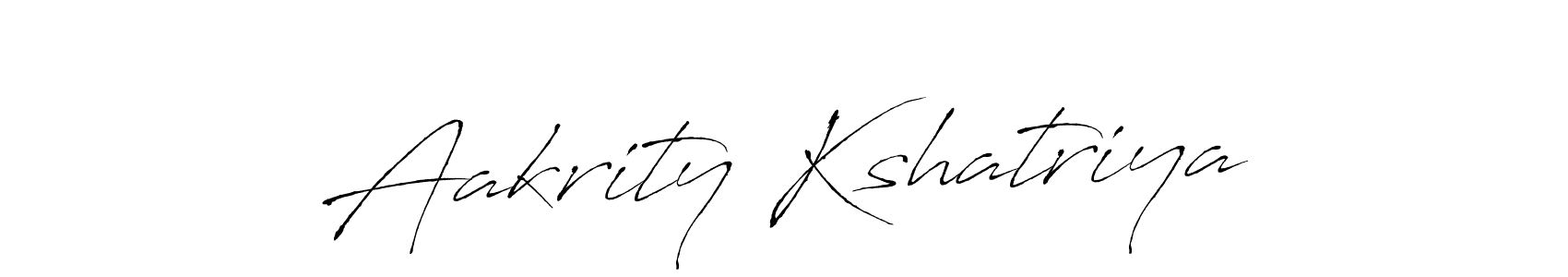 Also we have Aakrity Kshatriya name is the best signature style. Create professional handwritten signature collection using Antro_Vectra autograph style. Aakrity Kshatriya signature style 6 images and pictures png