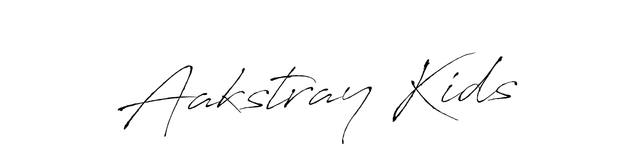 Also we have Aakstray Kids name is the best signature style. Create professional handwritten signature collection using Antro_Vectra autograph style. Aakstray Kids signature style 6 images and pictures png