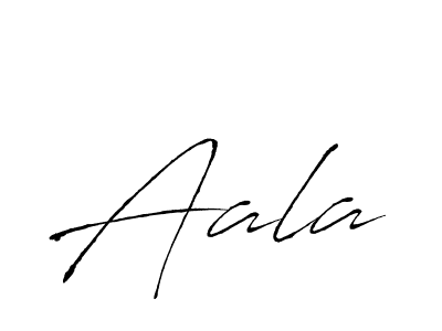 Make a beautiful signature design for name Aala. With this signature (Antro_Vectra) style, you can create a handwritten signature for free. Aala signature style 6 images and pictures png