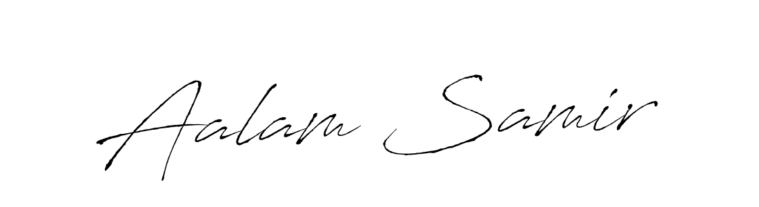 Design your own signature with our free online signature maker. With this signature software, you can create a handwritten (Antro_Vectra) signature for name Aalam Samir. Aalam Samir signature style 6 images and pictures png