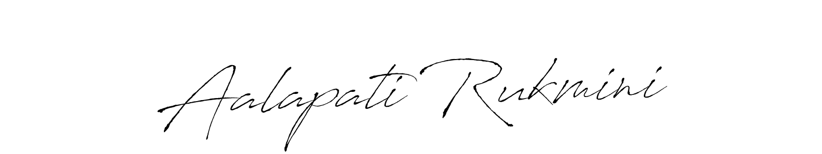 The best way (Antro_Vectra) to make a short signature is to pick only two or three words in your name. The name Aalapati Rukmini include a total of six letters. For converting this name. Aalapati Rukmini signature style 6 images and pictures png