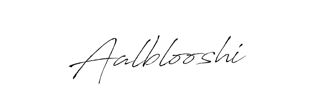 Also You can easily find your signature by using the search form. We will create Aalblooshi name handwritten signature images for you free of cost using Antro_Vectra sign style. Aalblooshi signature style 6 images and pictures png