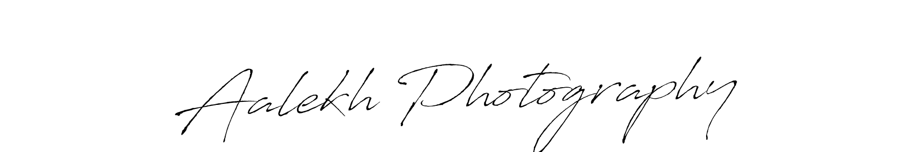 Create a beautiful signature design for name Aalekh Photography. With this signature (Antro_Vectra) fonts, you can make a handwritten signature for free. Aalekh Photography signature style 6 images and pictures png