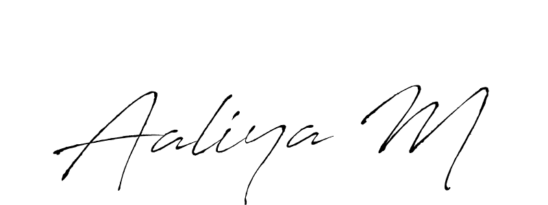 The best way (Antro_Vectra) to make a short signature is to pick only two or three words in your name. The name Aaliya M include a total of six letters. For converting this name. Aaliya M signature style 6 images and pictures png