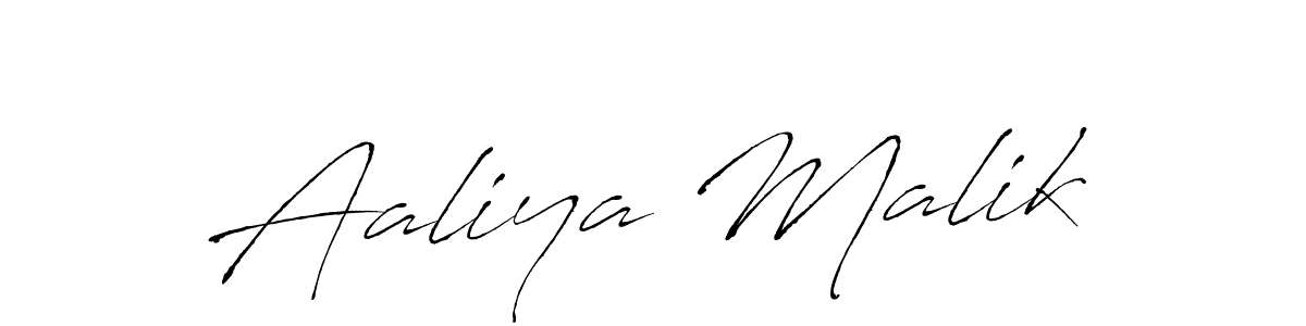 Also we have Aaliya Malik name is the best signature style. Create professional handwritten signature collection using Antro_Vectra autograph style. Aaliya Malik signature style 6 images and pictures png